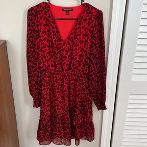 Red leopard Banana Republic dress. Size small